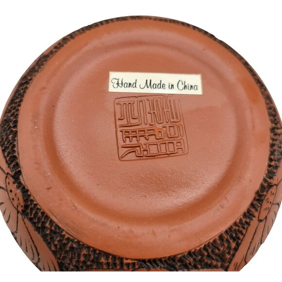 Yi-xing Zisha Clay Teapot Chinese Calligraphy Hand Carved - Picture 10 of 10